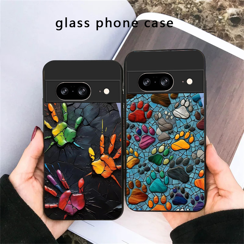 Google Pixel 9 Pro - Coque de téléphone en verre noir